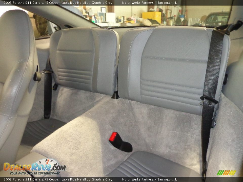 2003 Porsche 911 Carrera 4S Coupe Lapis Blue Metallic / Graphite Grey Photo #30