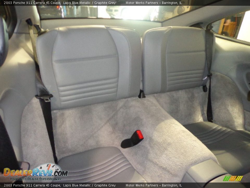 2003 Porsche 911 Carrera 4S Coupe Lapis Blue Metallic / Graphite Grey Photo #34