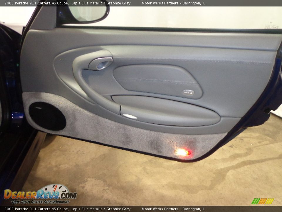 2003 Porsche 911 Carrera 4S Coupe Lapis Blue Metallic / Graphite Grey Photo #35