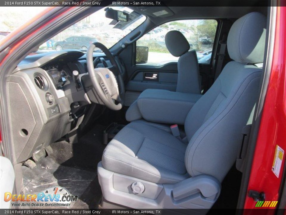 2014 Ford F150 STX SuperCab Race Red / Steel Grey Photo #7