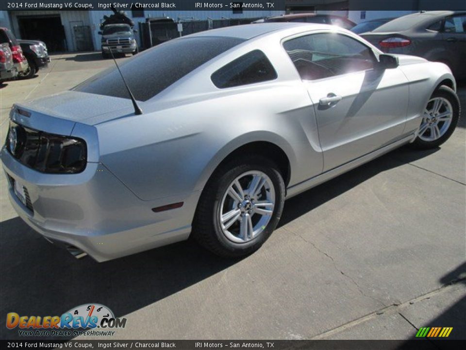 2014 Ford Mustang V6 Coupe Ingot Silver / Charcoal Black Photo #4