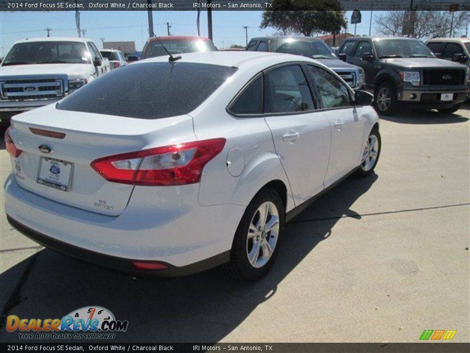 2014 Ford Focus SE Sedan Oxford White / Charcoal Black Photo #4