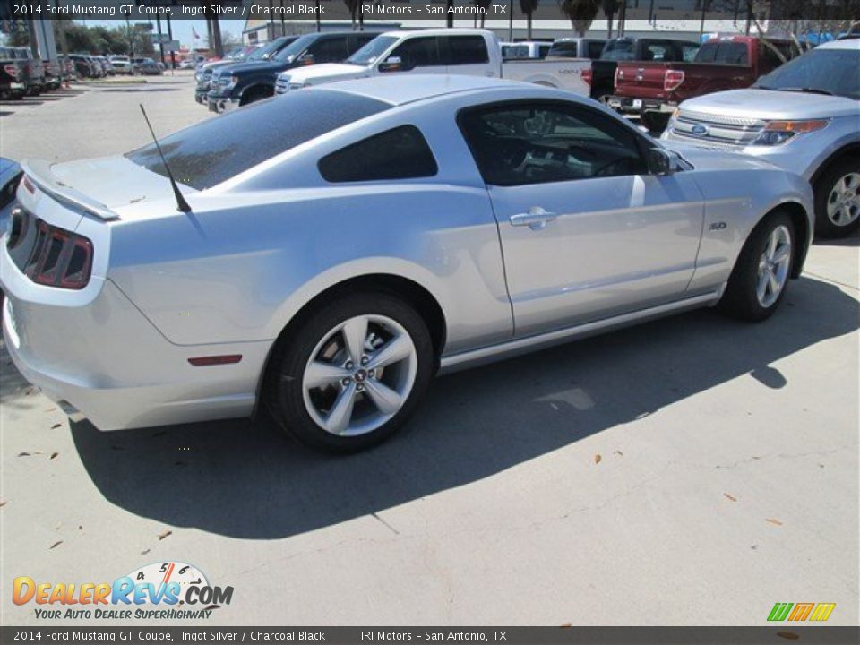 2014 Ford Mustang GT Coupe Ingot Silver / Charcoal Black Photo #6