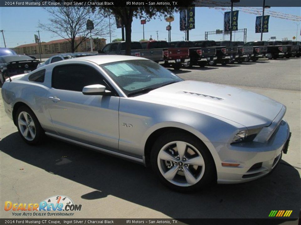 2014 Ford Mustang GT Coupe Ingot Silver / Charcoal Black Photo #7