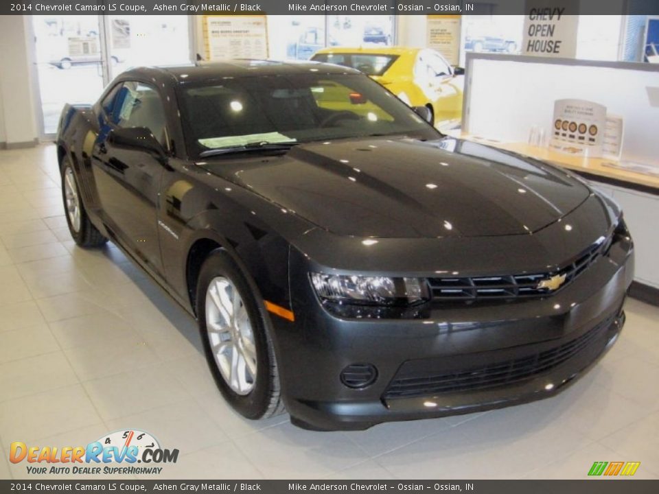 2014 Chevrolet Camaro LS Coupe Ashen Gray Metallic / Black Photo #1
