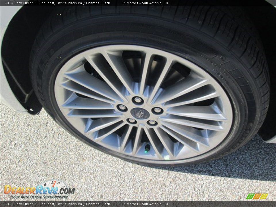 2014 Ford Fusion SE EcoBoost White Platinum / Charcoal Black Photo #2