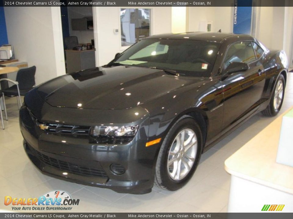 2014 Chevrolet Camaro LS Coupe Ashen Gray Metallic / Black Photo #15