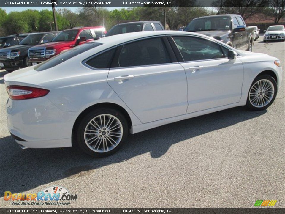 2014 Ford Fusion SE EcoBoost Oxford White / Charcoal Black Photo #5