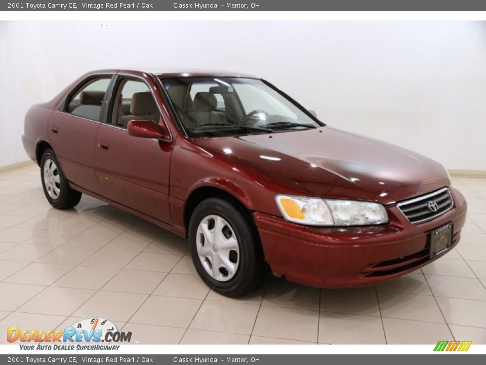 2001 Toyota Camry CE Vintage Red Pearl / Oak Photo #1