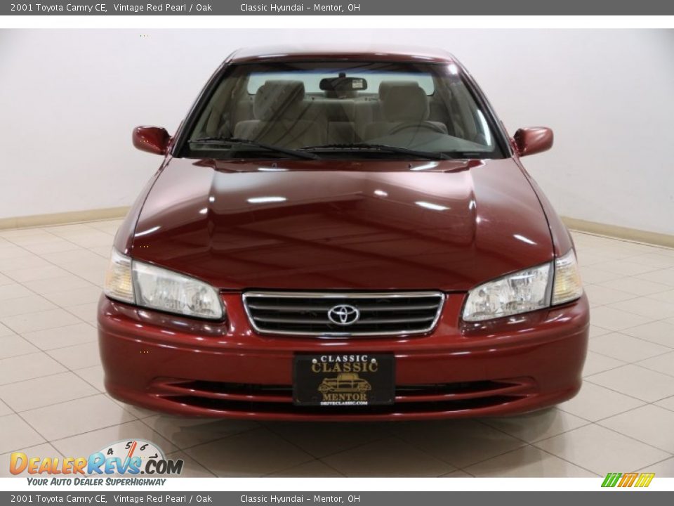 2001 Toyota Camry CE Vintage Red Pearl / Oak Photo #2