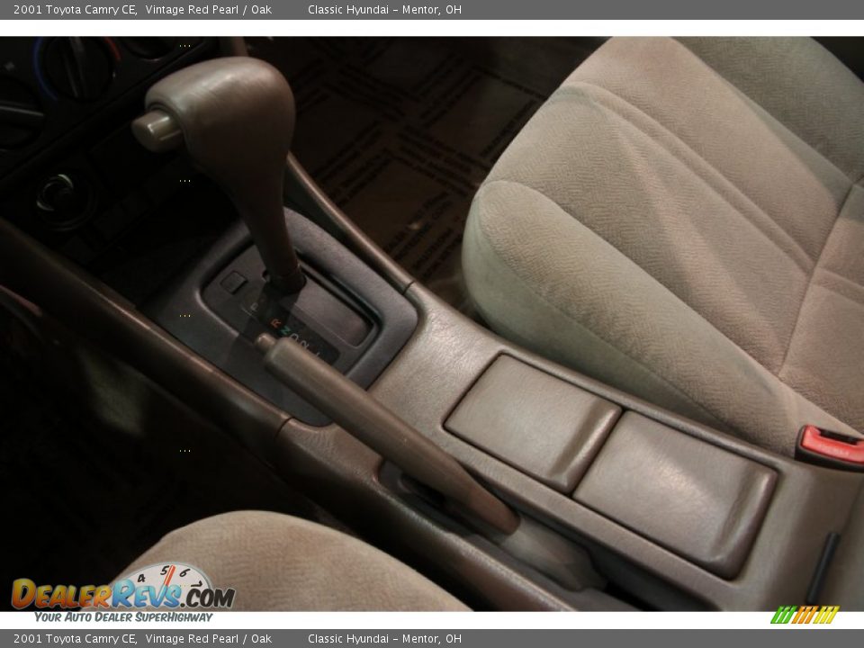 2001 Toyota Camry CE Vintage Red Pearl / Oak Photo #10