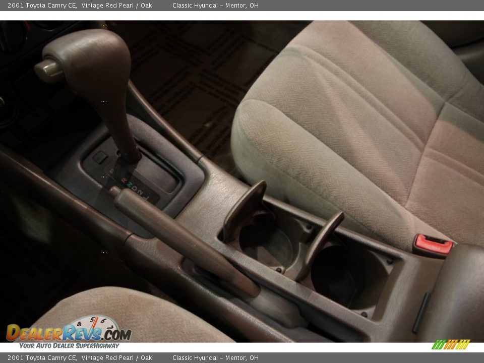 2001 Toyota Camry CE Vintage Red Pearl / Oak Photo #11