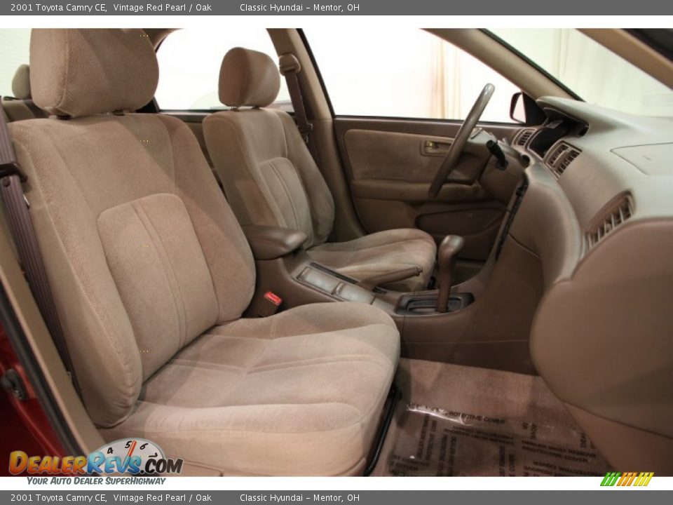 2001 Toyota Camry CE Vintage Red Pearl / Oak Photo #12