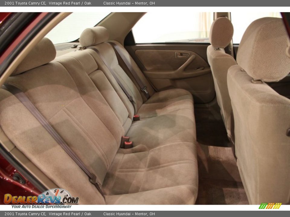 2001 Toyota Camry CE Vintage Red Pearl / Oak Photo #13