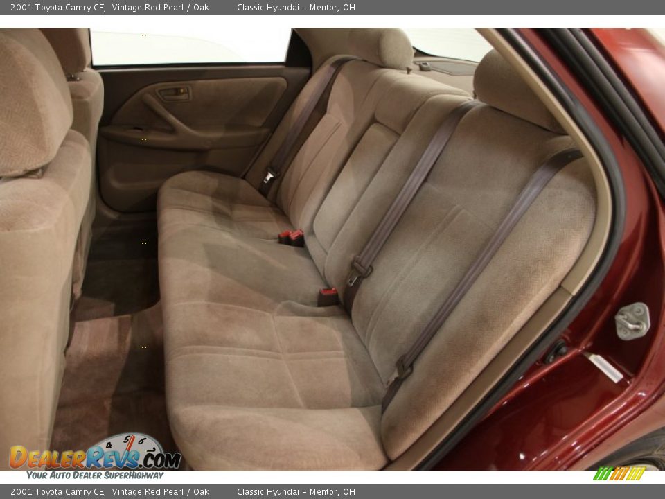2001 Toyota Camry CE Vintage Red Pearl / Oak Photo #14