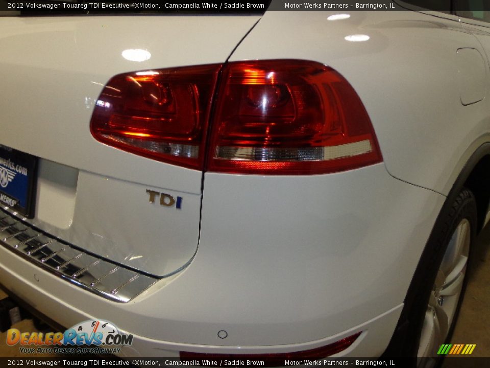 2012 Volkswagen Touareg TDI Executive 4XMotion Campanella White / Saddle Brown Photo #11