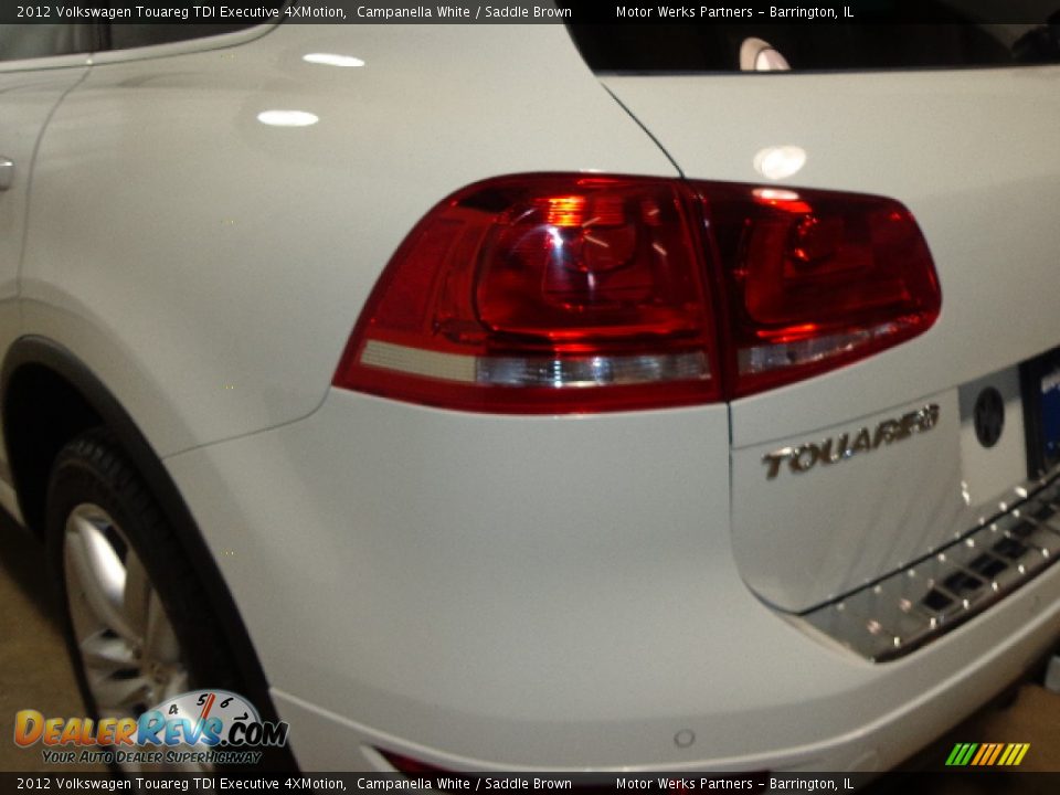 2012 Volkswagen Touareg TDI Executive 4XMotion Campanella White / Saddle Brown Photo #12
