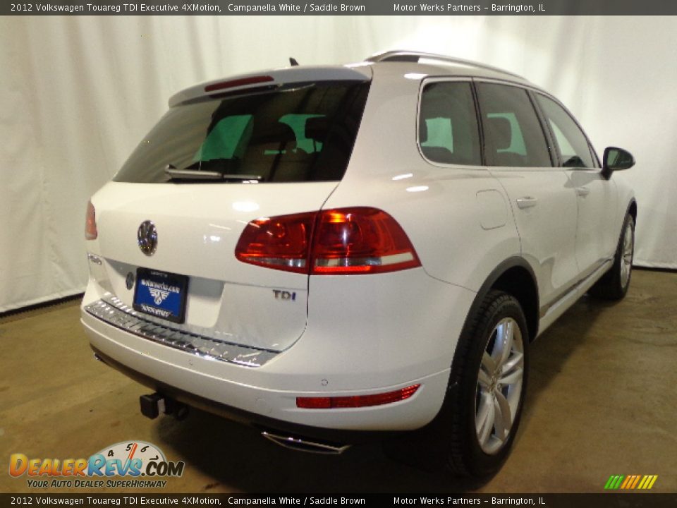2012 Volkswagen Touareg TDI Executive 4XMotion Campanella White / Saddle Brown Photo #16