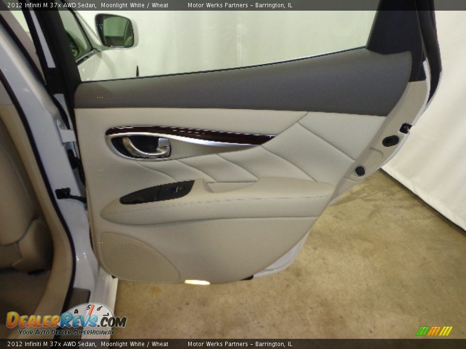 2012 Infiniti M 37x AWD Sedan Moonlight White / Wheat Photo #33