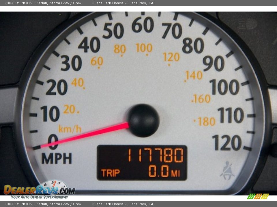 2004 Saturn ION 3 Sedan Storm Grey / Grey Photo #7