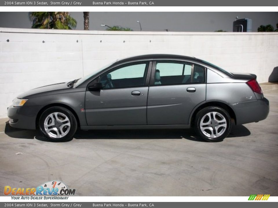 2004 Saturn ION 3 Sedan Storm Grey / Grey Photo #10