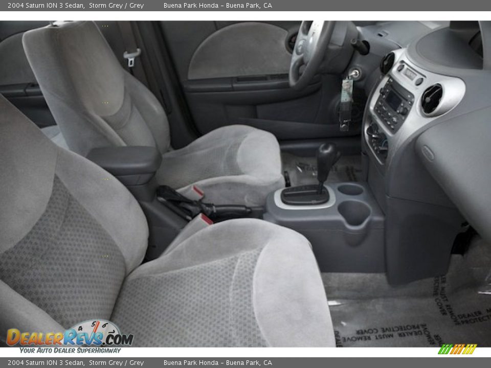 2004 Saturn ION 3 Sedan Storm Grey / Grey Photo #19