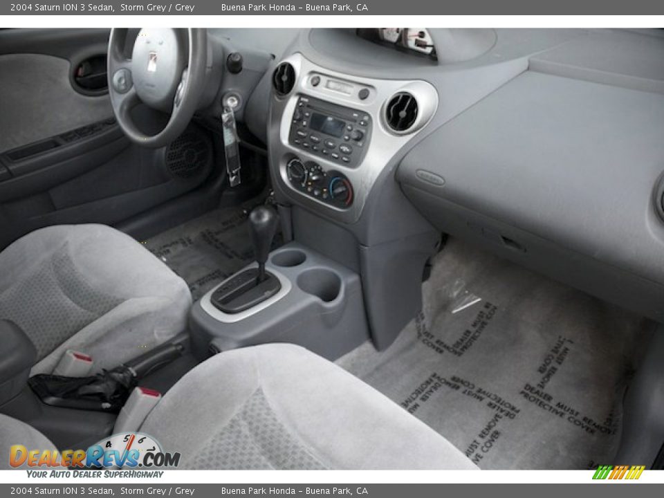 2004 Saturn ION 3 Sedan Storm Grey / Grey Photo #20