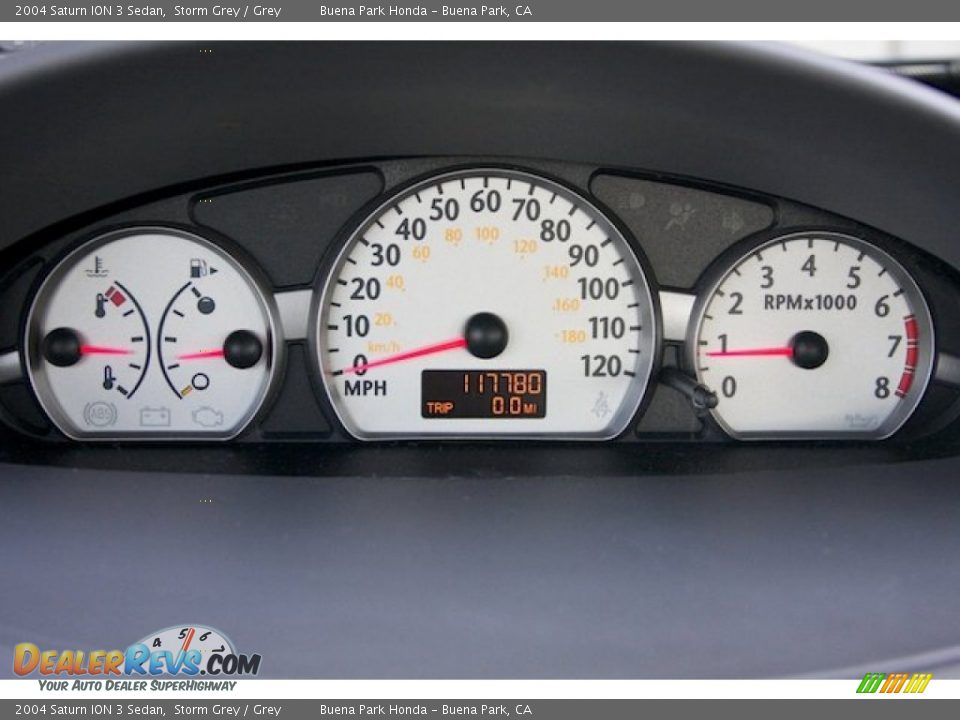 2004 Saturn ION 3 Sedan Storm Grey / Grey Photo #22