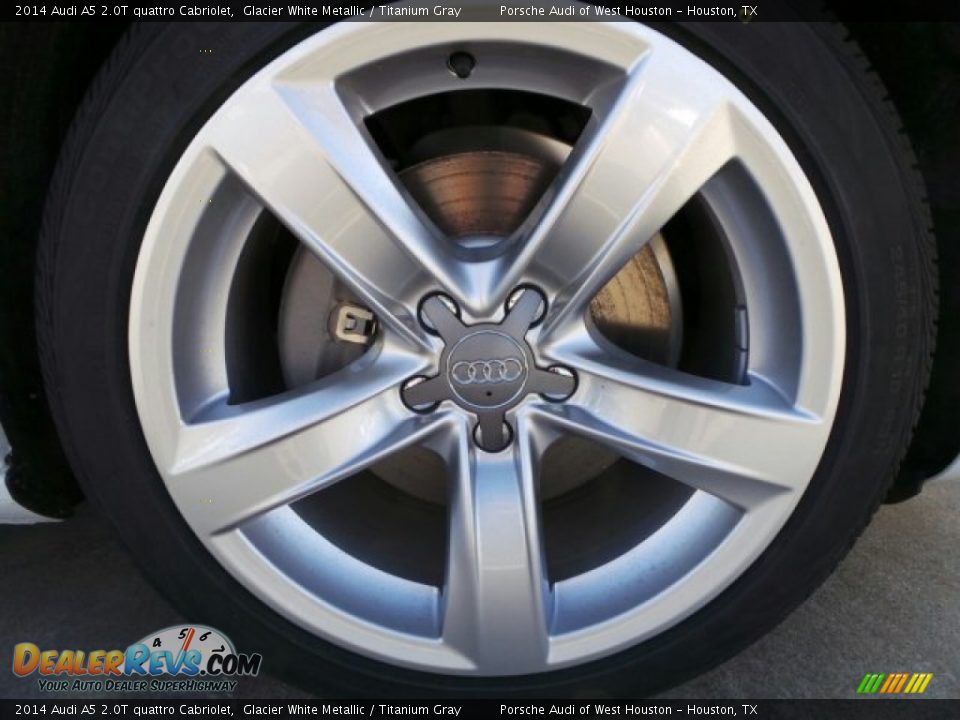 2014 Audi A5 2.0T quattro Cabriolet Glacier White Metallic / Titanium Gray Photo #9