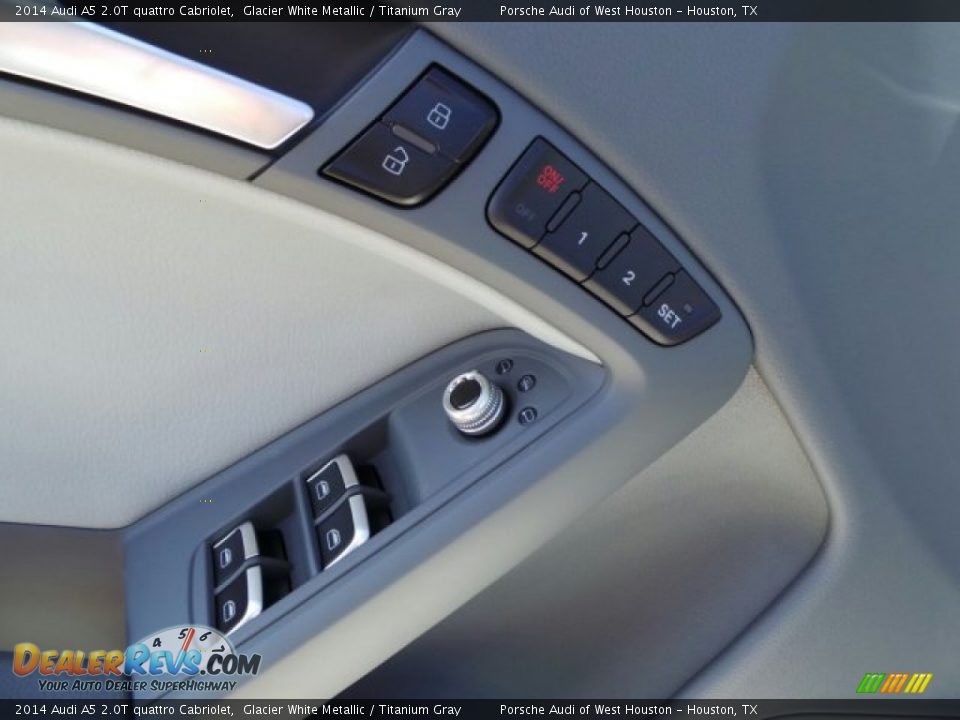 2014 Audi A5 2.0T quattro Cabriolet Glacier White Metallic / Titanium Gray Photo #11