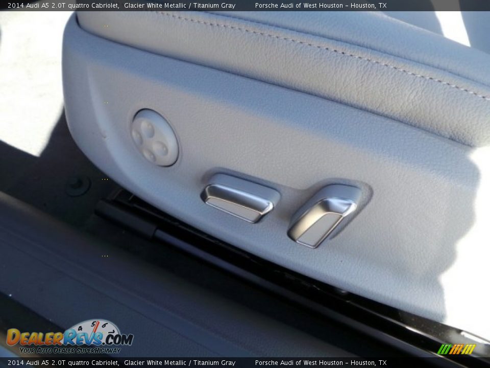 2014 Audi A5 2.0T quattro Cabriolet Glacier White Metallic / Titanium Gray Photo #14