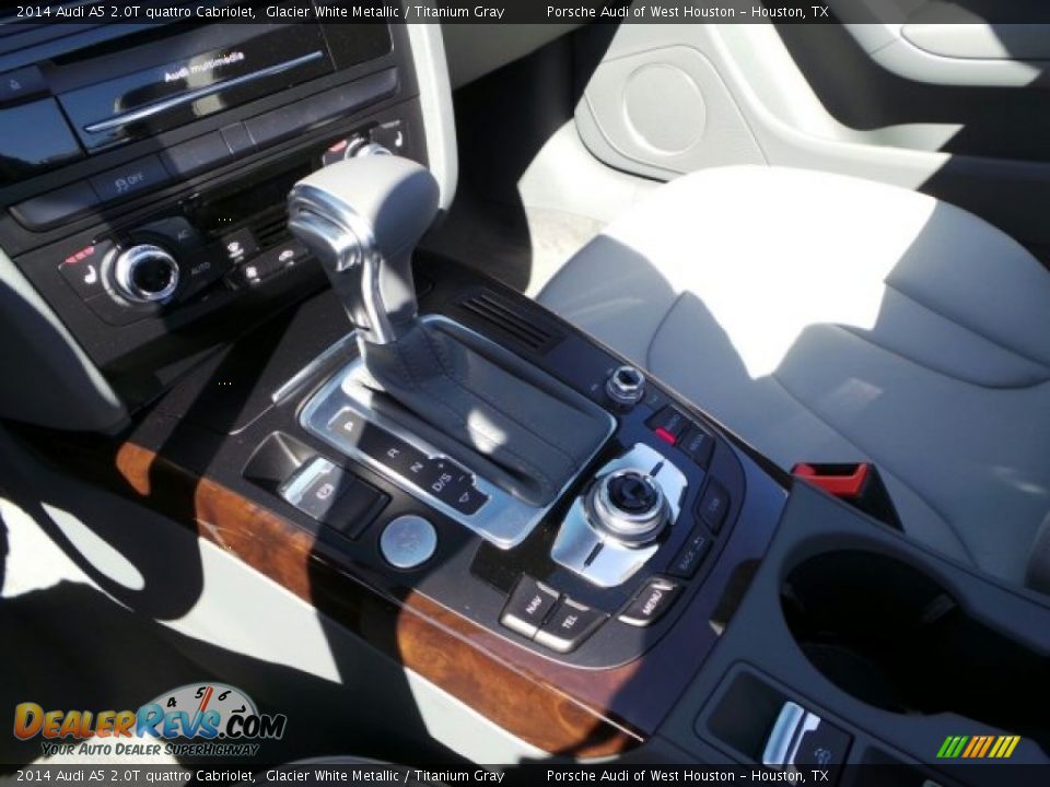 2014 Audi A5 2.0T quattro Cabriolet Glacier White Metallic / Titanium Gray Photo #16