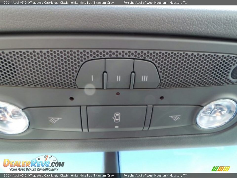 2014 Audi A5 2.0T quattro Cabriolet Glacier White Metallic / Titanium Gray Photo #17