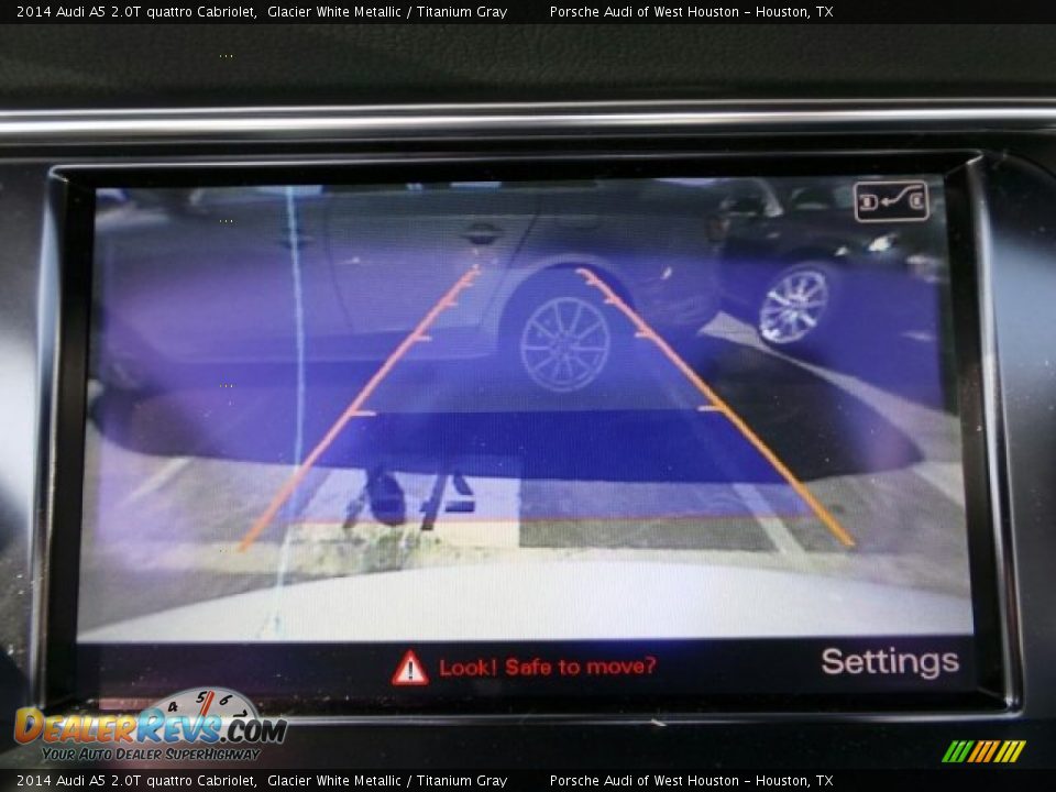 2014 Audi A5 2.0T quattro Cabriolet Glacier White Metallic / Titanium Gray Photo #20