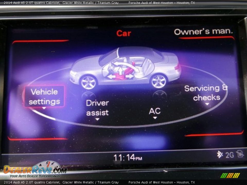 2014 Audi A5 2.0T quattro Cabriolet Glacier White Metallic / Titanium Gray Photo #23