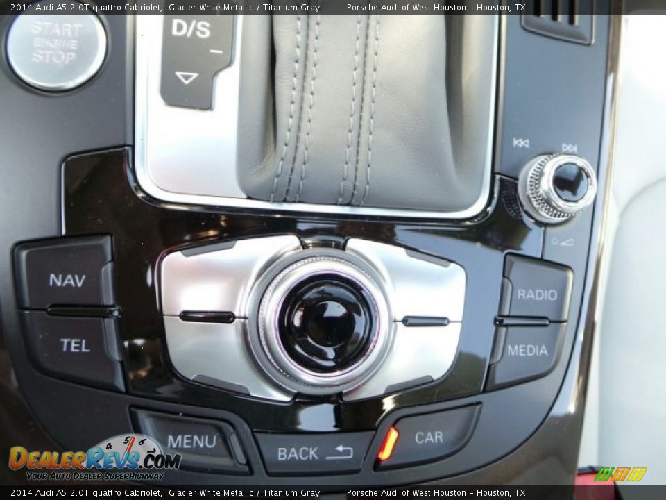 2014 Audi A5 2.0T quattro Cabriolet Glacier White Metallic / Titanium Gray Photo #25