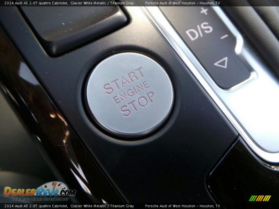 2014 Audi A5 2.0T quattro Cabriolet Glacier White Metallic / Titanium Gray Photo #26