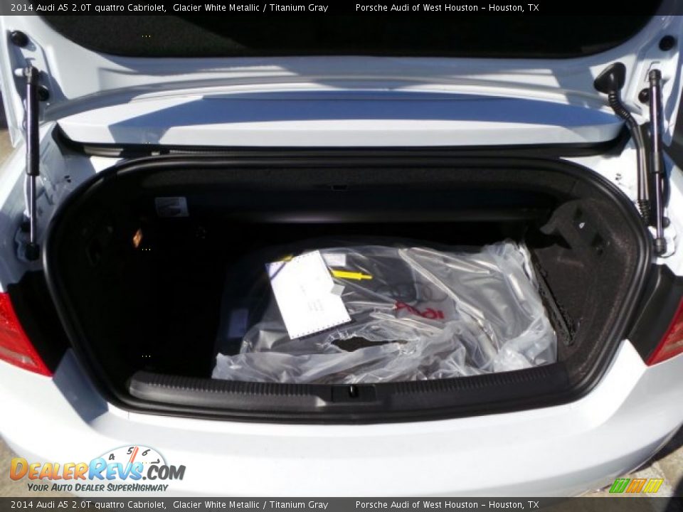 2014 Audi A5 2.0T quattro Cabriolet Glacier White Metallic / Titanium Gray Photo #30