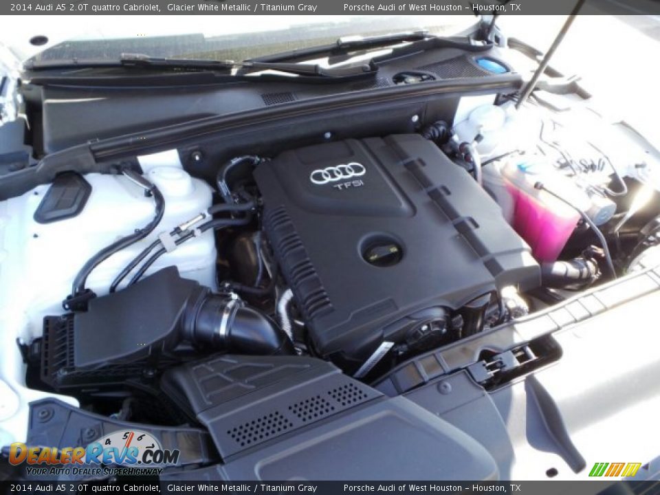 2014 Audi A5 2.0T quattro Cabriolet Glacier White Metallic / Titanium Gray Photo #31