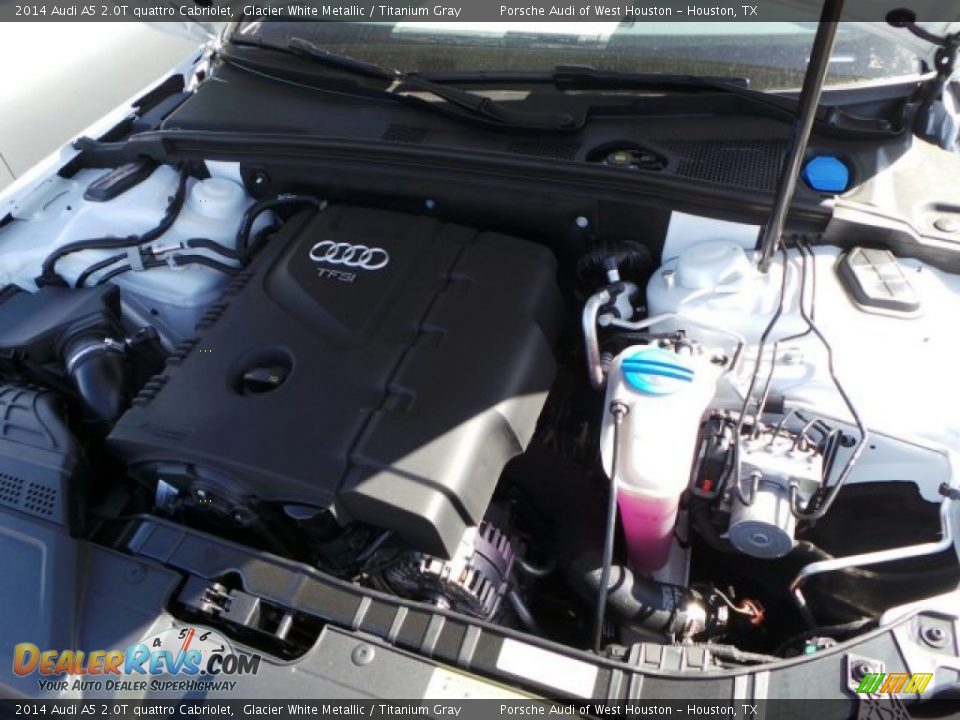 2014 Audi A5 2.0T quattro Cabriolet Glacier White Metallic / Titanium Gray Photo #32