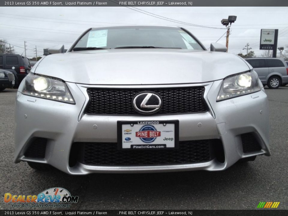 2013 Lexus GS 350 AWD F Sport Liquid Platinum / Flaxen Photo #4