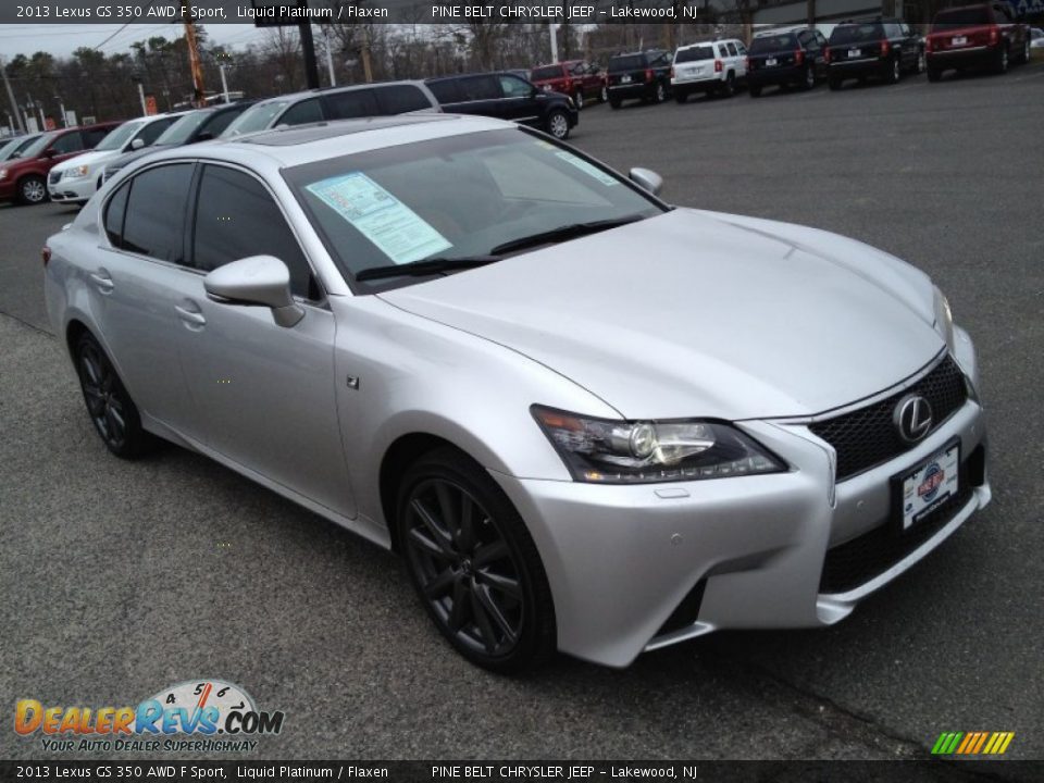2013 Lexus GS 350 AWD F Sport Liquid Platinum / Flaxen Photo #5