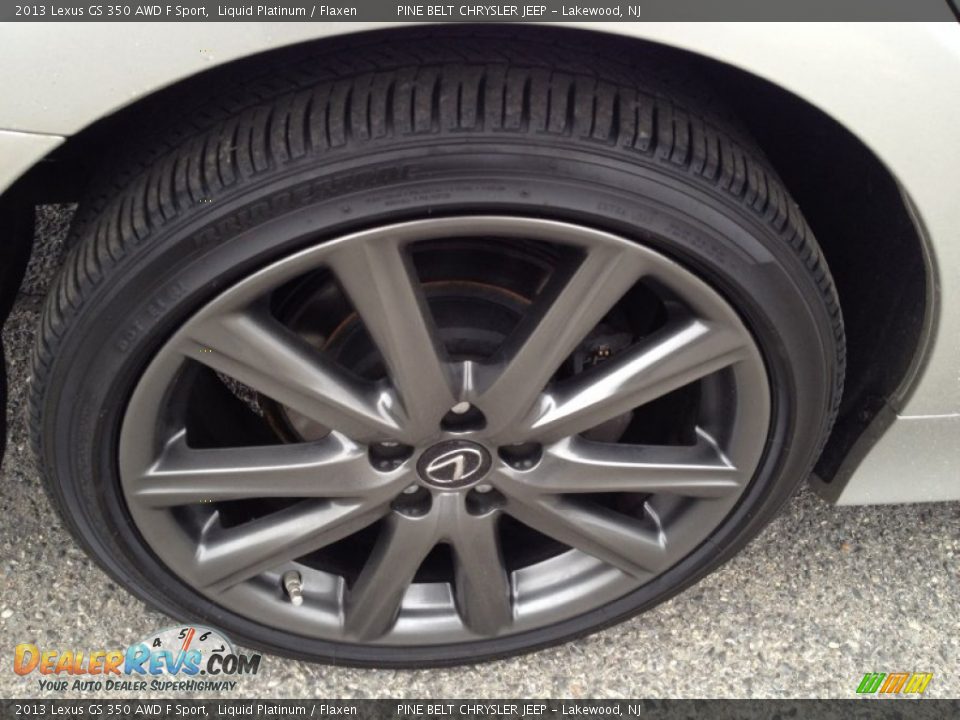 2013 Lexus GS 350 AWD F Sport Liquid Platinum / Flaxen Photo #7