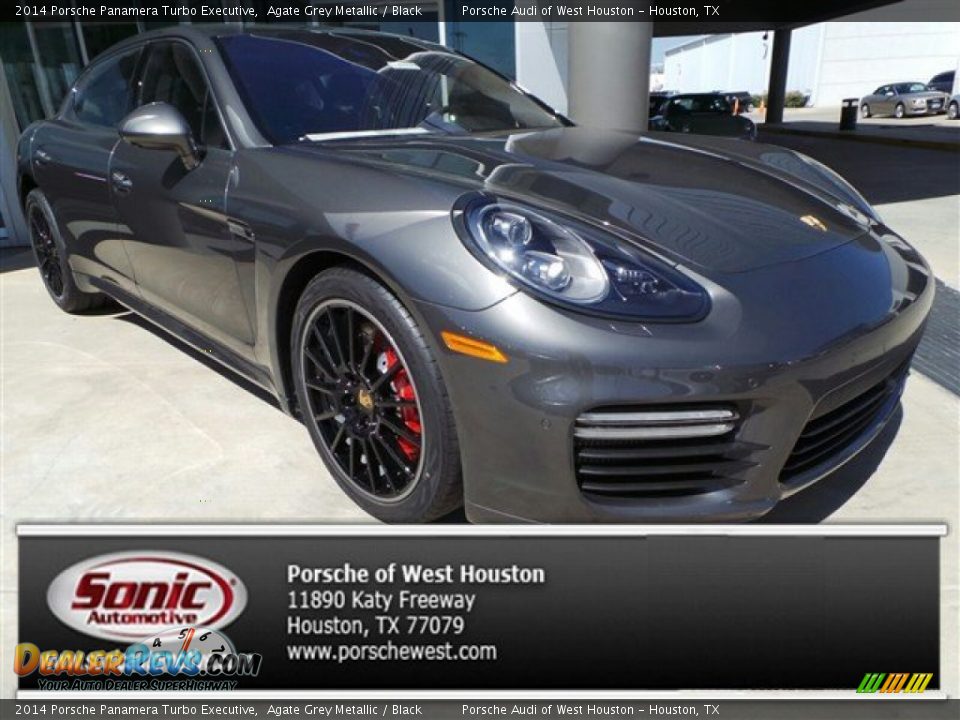 2014 Porsche Panamera Turbo Executive Agate Grey Metallic / Black Photo #1