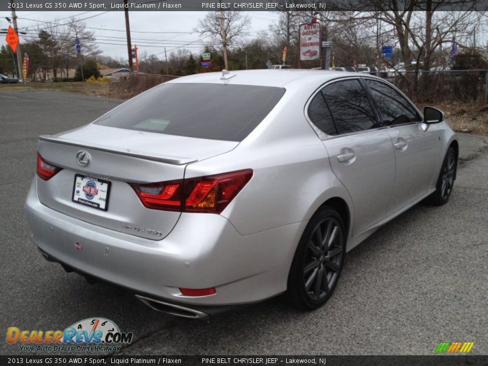 2013 Lexus GS 350 AWD F Sport Liquid Platinum / Flaxen Photo #14