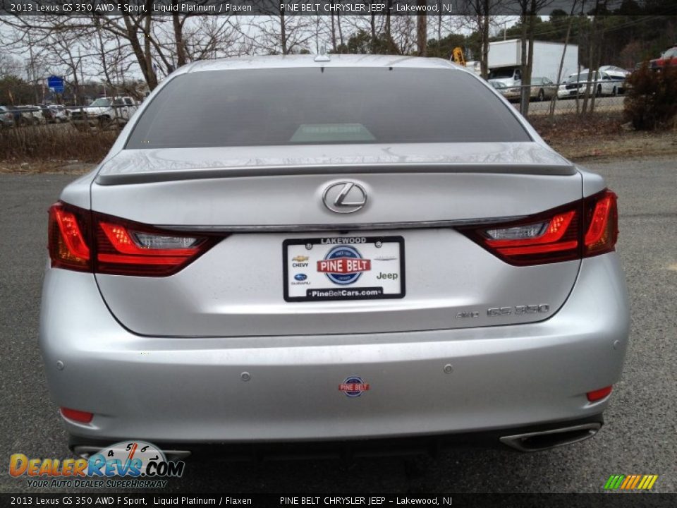 2013 Lexus GS 350 AWD F Sport Liquid Platinum / Flaxen Photo #15