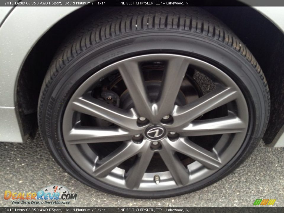 2013 Lexus GS 350 AWD F Sport Liquid Platinum / Flaxen Photo #17