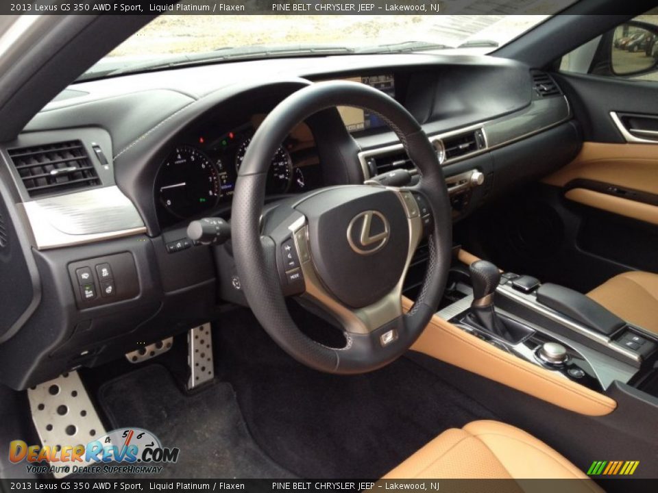 2013 Lexus GS 350 AWD F Sport Liquid Platinum / Flaxen Photo #24