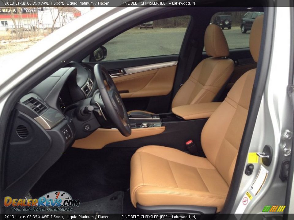 Flaxen Interior - 2013 Lexus GS 350 AWD F Sport Photo #25