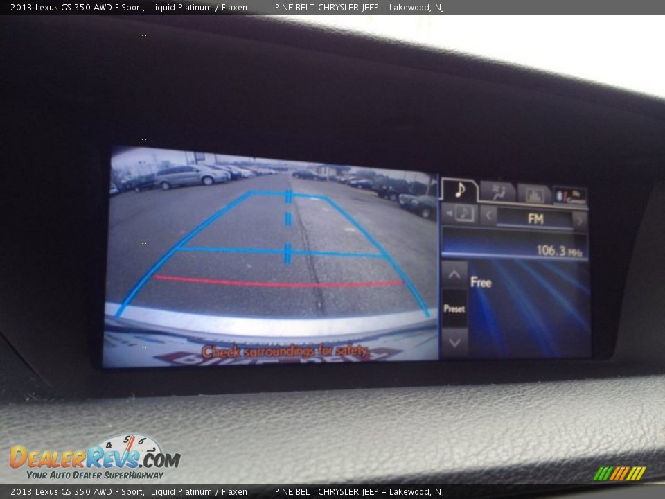 2013 Lexus GS 350 AWD F Sport Liquid Platinum / Flaxen Photo #31